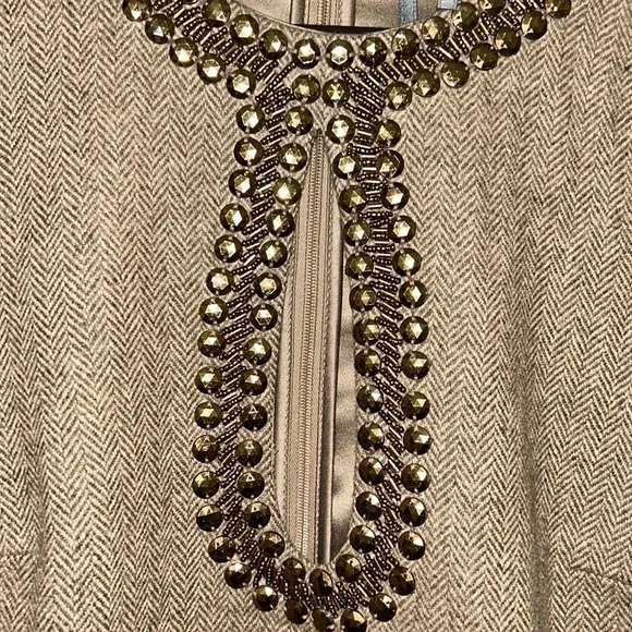 By Anthropologie beaded keyhole sleeveless minidress - Picture 14 of 15